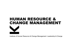 human resource & change management