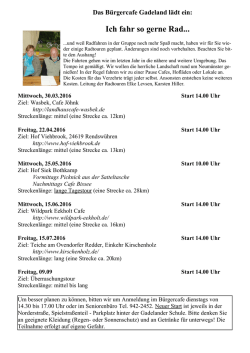 Ich fahr so gerne Rad