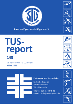 TUS- report - TUS Rüppurr