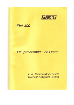 Hauptmerkmale und Daten des Fiat 500