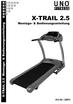 U.N.O. Fitness Laufband X-Trail 25