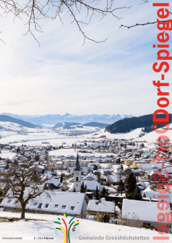 Dorf-Spiegel Ausgabe 1-2016 - Gemeinde Grossh&ouml;chstetten