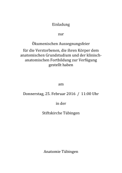 PDF: Programm - Universität Tübingen