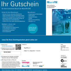 können Sie sich Ihren kostenlosen Eintrittsgutschein zur