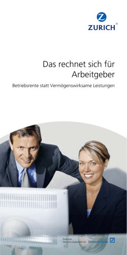 Für Arbeitgeber - Deutsche Bank