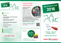 Einladung "Westfleisch