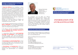 Information f&uuml;r Antragsteller - Schleswig
