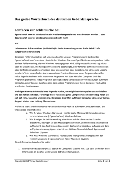Das große Wörterbuch der deutschen Gebärdensprache Leitfaden