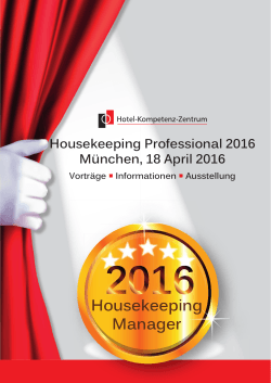 Housekeeping Manager 2016