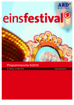 Programmwoche 9/2016