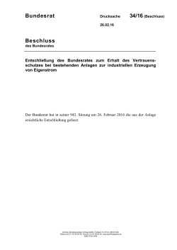 BR 34/16(B) Beschlussdrucksache (PDF, 89KB, nicht