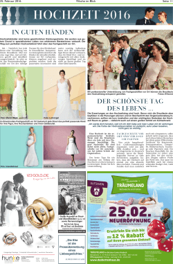 In Guten H&auml;nden Der sch&ouml;nste Tag des Lebens