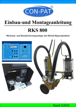 Einbau-und Montageanleitung RKS 800 - CON-PAT