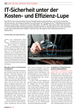 IT-Sicherheit unter der Kosten- und Effizienz-Lupe