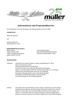 Informationen und Programmhinweise - Skoda-Club