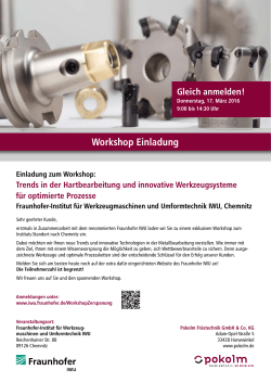 Flyer zum Workshop