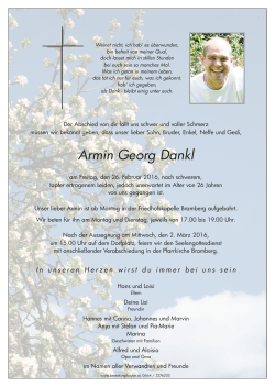 Dankl Armin Georg26.02.2016