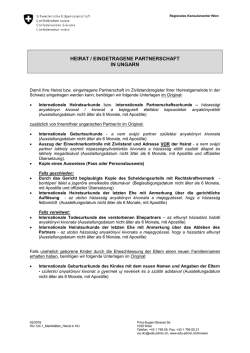 Heirat in Ungarn