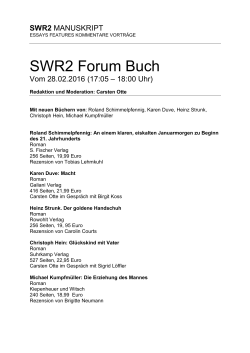 SWR2 Forum Buch