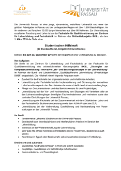 Drittmittelprojekt SKILL - Zentrum f&uuml;r Lehrerbildung und Fachdidaktik
