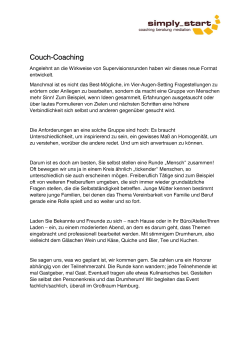Couch-Coaching**NEU: Couch