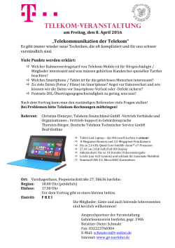 Telekom-Veranstaltung