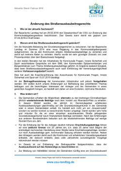 Infopapier - CSU-Fraktion im Bayerischen Landtag