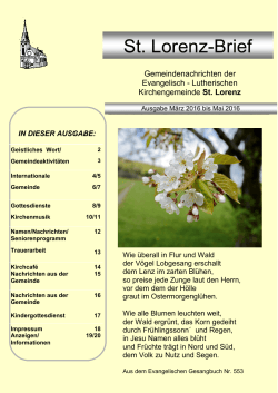 Gemeindebrief 01.03.2016-31.05.2016