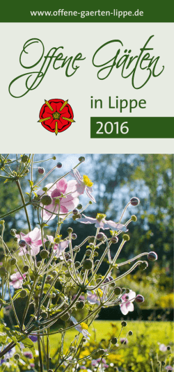 Herunterladen - Offene G&auml;rten in Lippe