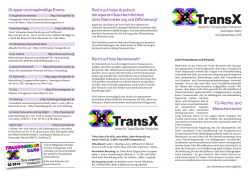 Das aktuelle TransX-Programm bis September 2016 als PDF zum