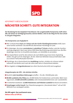 Nächster Schritt: gute Integration