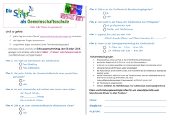 Teilnahmeformular - Schillerschule Münsingen