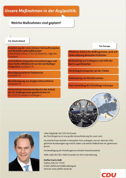 Infopapier Asyl Steffen Kanitz 22.02.2016