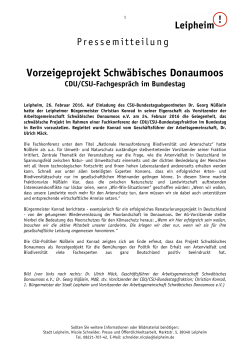 PM Vorzeigeprojekt Schwäbisches Donaumoos