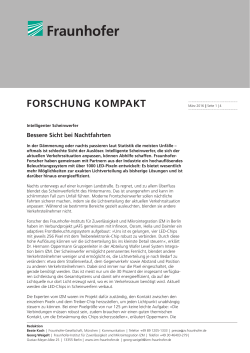 forschung kompakt - Fraunhofer