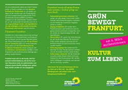 gr&uuml;n bewegt franfurt. - B&uuml;ndnis 90/Die Gr&uuml;nen Frankfurt am Main