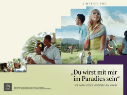 Du wirst mit mir im Paradies sein - zvj