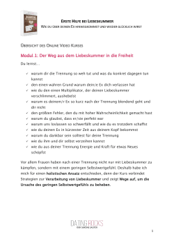Jetzt kostenlos Kurs&uuml;bersicht herunterladen