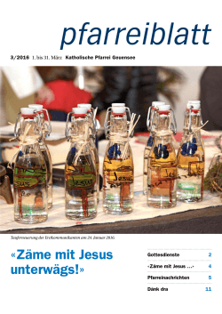 Pfarreiblatt März 2016