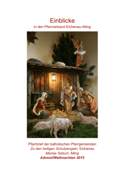 Pfarrbrief Advent/Weihnachten 2015
