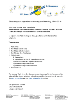 Die Tagesordnung zum - Turnverein Germania 1890 eV
