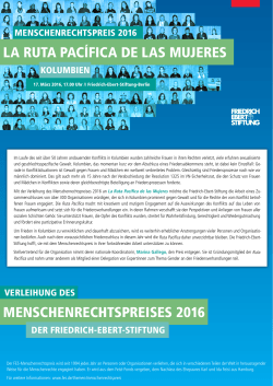 menschenrechtspreises 2016 la ruta pacífica de las mujeres