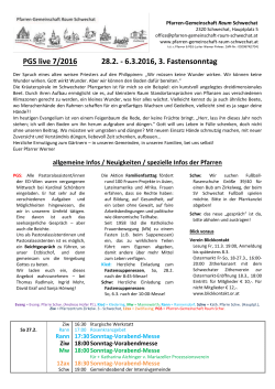 PGS live - Pfarre Schwechat