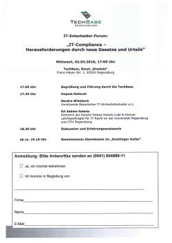 IT-Compliance - Herausforderungen durch neue Gesetze und Urteile