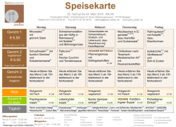 Speisekarte - Party Weller