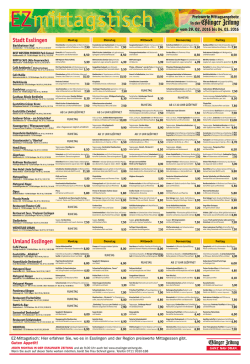 Mittagstisch - E&szlig;linger Zeitung