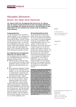 Aktuelles Stichwort - Bundesverband deutscher Banken