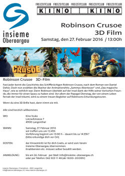 Robinson Crusoe 3D-Film