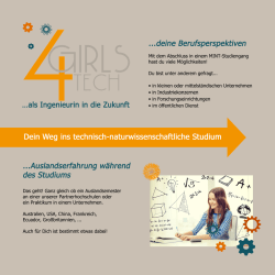 Flyer für Schülerinnen
