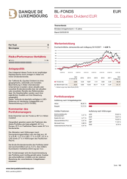 Factsheet: BL Equities Dividend EUR